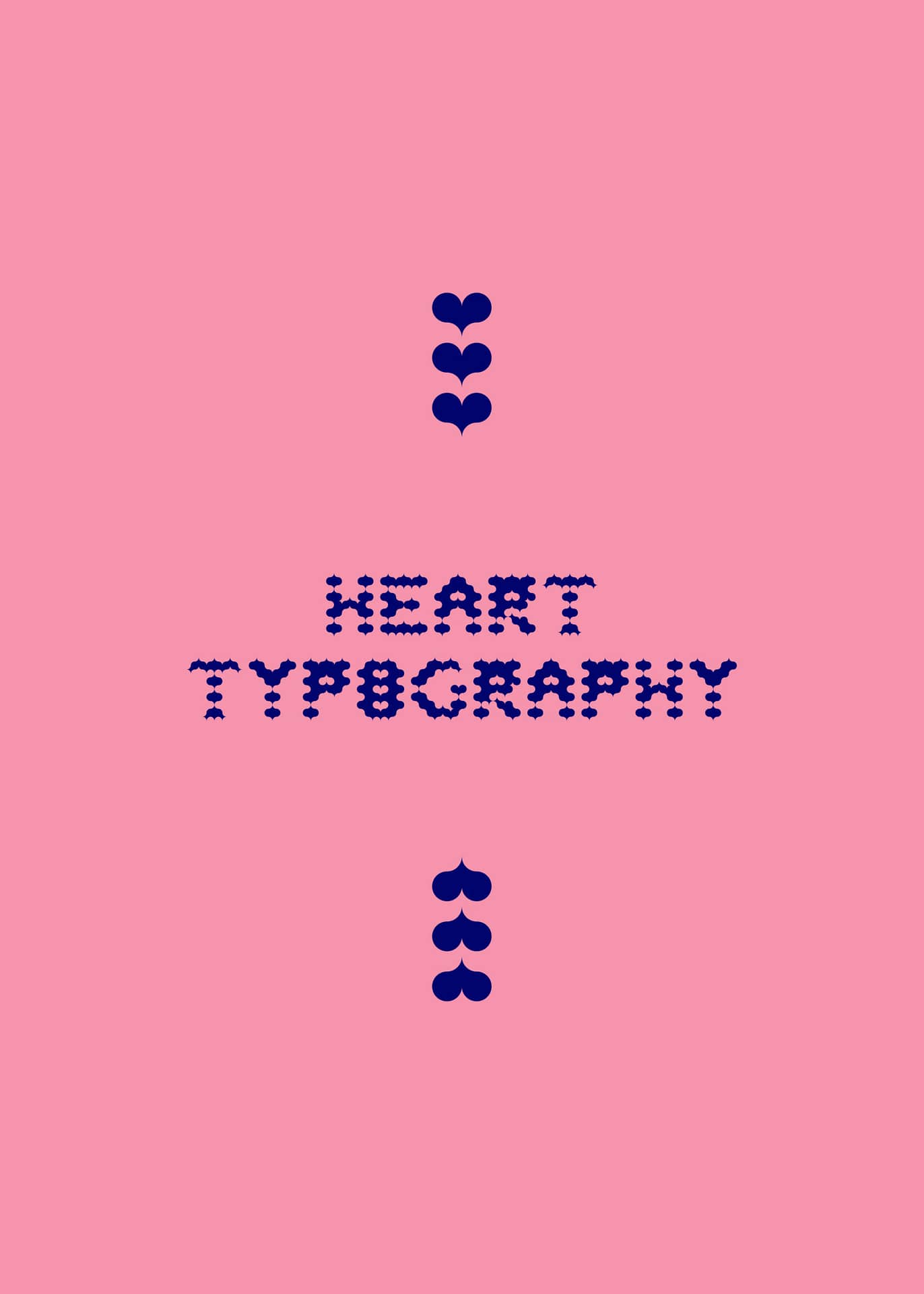 Heart typography